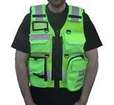 Hi-Viz Tactical Utility Patrol Vest for Security Officers, Enforcement Officers, Dog Handlers