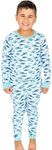 Zip N' Bear Buttery Soft Pajamas for Kids - Styled By Kardashians - Fin FrenzyPajamas For Boys - Naturally Hypoallergenic and Ultra-Breathable - Age 11/12 Years Blue