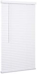 LOTUS & WINDOWARE Cordless Mini Blind, 1" Vinyl Slats, 18" Wide x 64" Long - White, Window Blinds for Home and Office, Interior Door Blinds - Light Filtering