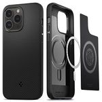 Spigen Case for iPhone 14 Pro Case: Mag Armor MagFit [Extreme Protection], Compatible with Magsafe for iPhone 14 Pro Case - Matte Black