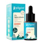 PILGRIM Korean 2% Alpha Arbutin & 3% Vitamin C Brightening Face Serum for glowing skin| Alpha arbutin face serum|All skin types | Men & Women| Korean Skin Care| Vegan & Cruelty-free | 30ml