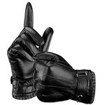 Aegend Sheepskin Leather Gloves For