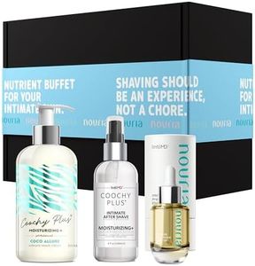 Coochy Plus HydroLock 3-Steps Intimate Shave Kit Gift Set: Coco Allure & After Shave Protection Mist + NOURIA Pre-Shave Oil