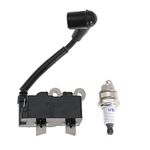 Ignition Coil 291337001 with Spark Plug for Ryobi RY254BC 25.4CC and RY252CS RY253SS RY251PH 25cc String Trimmer 2 Cycle Trimmer Brush Cutter