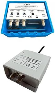 Vsnetwork 40dB TV Aerial Amplifier Kit + 12V 100mA 5G Adjustable Blue