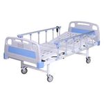 P.M.P.S.® Motorized Fowler Hospital Bed -2 Functions (head elevation & knee rest/elevations) with Alumunium collapsible Side guard Rails (DIY - Self Installation)