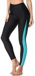 ATTRACO Plus Size Swim Leggings Women Tummy Control Sun Protection Swimming Pants