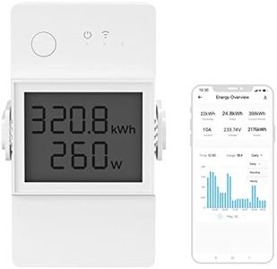 SONOFF WiFi Smart Power Meter Switch 20A, Smart Switch with Power and Energy Monitoring for Smart Home Automation, Works with Alexa, Support Remote Control from eWelink APP, POW Elite POWR320D