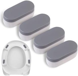 Universal Toilet Seat Bumpers, Suitable for Bidet Kits, 4 Pack Toilet Seat Spacers, Compatible with All Toilet Models, Equipped with Durable Adhesive