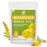 iMATCHME Mullein Leaf Tea, Herbal Tea, Mullein Tea Bags for Lung Cleanse, Respiratory Support and Mucous Membranes, Herbal Tea Caffeine Free, Non-GMO, 40 Tea Bags