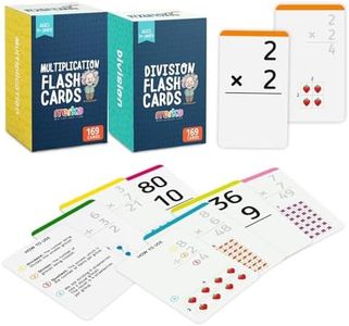 merka Mathematics Flash Cards, 338 Cards in Total, Math Flash Cards, Multiplication and Division Flashcards, Multiplication Flashcards for 3rd Grade