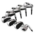 Men’s Powerbilt Golf EX-550 Hybrid Iron Set, which Includes: #4, 5, 6, 7, 8, 9, PW +SW Senior Flex Right Handed Utility “A” Flex Club