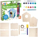 MindWare Make Your Own: usable Birdhouse - Outdoor Wood Craft for Kids - Learn Creative DIY Hobbies for Boys & Girls - All Components Included in This 27pc kit - Garden Building for Kids & Teens