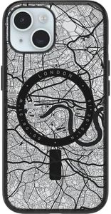 OtterBox Clear case with Colorful Grip Edge case for iPhone 15 - London (Black)