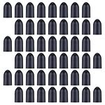 eBoot Black Pourer Cap Rubber Liquor Bottle Pour Dispenser Spout Dust Covers, 48 Pack