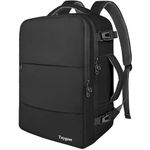 Taygeer Travel Backpack for Men Women, Carry On Backpack Port & Shoe Pouch, TSA 17.3inch Laptop Backpack Flight Approved, Nurse Bag Casual Daypack for Weekender Business Hiking,Black