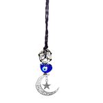 evil eye car charm rearview mirror hanging moon and stars car accessories for women and men crystals healing spiritual decor meditation interior mirrors ornament