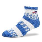 For Bare Feet NFL Cozy Soft Slipper Socks - Home Socks for Ultimate Comfort - Gameday Apparel - Luxuriously Plush and Cozy, Royal, One Size