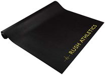 RUSH ATHLETICS X-Large Premium JUMP ROPE Fitness Mat - 6ft x 4ft 8mm Thick, High Density Non-Slip, Workout Mats for Home Gym Flooring - Plyo, Cardio, MMA Mats (183cm Long x 122cm Wide x 8mm Thick)