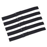 Ecojumi 5Pcs/Lot Adjustable Elastic Band For Wigs Non Slip Adjustable Straps For Wig Caps Black 1Inch 1.2Inch 1.4Inch Width Wig Fixed Band 5Pcs/Lot Secure And Steady, Adjustable Wig Bands (2.5A-5PCS)