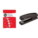 Nu A4 Copier Paper Ream - White (Ream of 500) & Amazon Basics Stapler with 1000 Staples, Black