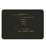 Coder Programmer Quotes Mouse Pad Coding Love Desk Mats Non-Slip Rubber Base Mousepad for Computer Laptop Pc Gaming (Silver)