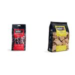 Weber Barbeque Briquettes | 8 kg Bag | BBQ Coal for Weber Grills | Coal BBQ Fuel & Apple Wood Chunks | 1.5kg Bag | BBQ Wood Chips | Hardwood Cooking Pellets | Smoking Wood Chunks