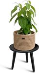 WOOYNEX WOODEN Multifunctional Plant Stand - Modern Home Decor, Wood Planter Holder for Flower Pots, For Living Room Bedroom Balcony Indoor and Outdoor - Kids Stool -BROWN