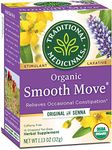 Organic Senna Stimulant Laxative Tea - Caffeine Free - 16 Bags by Traditional Medicinals