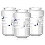 GE MWF Replacement Refrigerator Water Filter, Compatible with GE MWF, MWFP, MWFA, GWF, GWFA, SmartWater, HDX FMG-1, GSE25GSHECSS, WFC1201, RWF1060, 197D6321P006 9991, 46-9991, 469991, 3 Pack