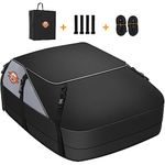 Sailnovo Rooftop Cargo Carrier, Car Roof Bag 20 Cubic Feet Reinforced Waterproof Zippers and Leather Strips with Door Hooks are Suitable for Various Types of Cars