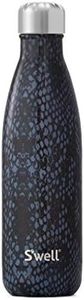 S'well Vacuum Insulated Stainless Steel Water Bottle, 17 oz, Black Boa