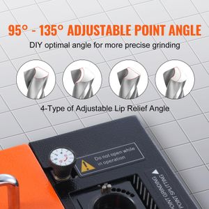 VEVOR Drill Bit Sharpener 3-20mm – Portable Tool Grinder