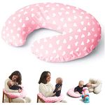 Niimo Nursing Pillow - 100% Cotton Breastfeeding Cover, Ergonomic Baby Support Pillow, Machine-Washable Baby Feeding Pillow, Multifunctional Feeding Pillows for Breastfeeding & Bottle-feeding