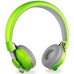 LilGadgets Untangled Pro Wireless Kids Headphones, On-Ear Bluetooth Toddler Headset with Built-in Microphone, Design, No More Tangled Wires, Perfect for Children in School, Green