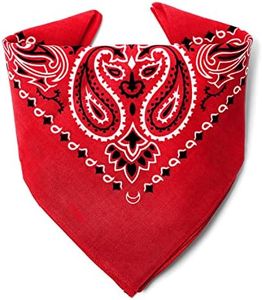 ...KARL LOVEN EL BANDANA - Estampado Paisley - 100% Algodón - Máximo grosor - 20 Colores Exclusivos - Rojo (Modelo Mandala)