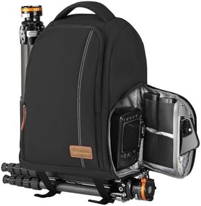 TARION Camera Backpack Waterproof Camera Bag Large Capacity Camera Case with Up to 15 Inch Laptop Compartment Rain Cover for Women Men Photographer Lens Tripod