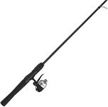 Zebco 33 Micro Trigger Spincast Reel and Fishing Rod Combo, 5-Foot 2-Piece Rod with Comfortable EVA Handle, Quickset Anti-Reverse Fishing Reel with Bite Alert, Silver/Black