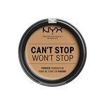 NYX Professional Makeup Can't Stop Won't Stop Full Coverage Powder Foundation, Matte Finish, Shine Control, Long Lasting, Vegan Formula, Shade: Deep Beige