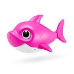 Robo Alive Junior Baby Shark New Silicon Fins Version Singing and Swimming Mommy Shark (Pink) by ZURU