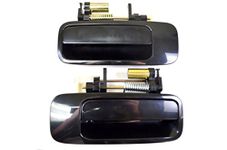 PT Auto Warehouse TO-3178S-RP - Outside Exterior Outer Door Handle, Smooth Black - Rear Left/Right Pair