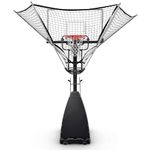 Basketball Rebounder Return Net System Training Equipment, Easy Install Return System with Rotating Track for Efficient Training