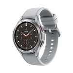 Samsung Galaxy Watch4 Classic 46mm 4G LTE Smart Watch, Rotating Bezel, Silver (UK Version)