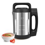 Potlimepan Soup Maker 2 L, Makes 4-6 Servings, Electric Soup Maker Machine with 6 Preset Programs, Automatic Heating and Blending for Purées, Baby Foods, Smoothies, Stainless Steel