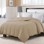 Day care - 200 GSM Soft AC Comforter Hotel Quality-Down Alternative Comforter (90" x 90" Inches/228cm x 228cm) - All Season |AC Comforter/Blanket/Quilt/Rajai Queen Size|Beige