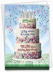 NobleWorks - Milestone Birthday Greeting Card with Envelope (4.63 x 6.75 Inch) - 103 Year Time Count C2795MBG