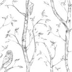 NuWallpaper Gray Woods Peel and Stick Wallpaper, Grey