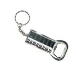 Graphics and More Bottlecap Opener Key Chain, Piano Keys and Scales Grayscale - Music Notes Sheet Musician (KK6193)