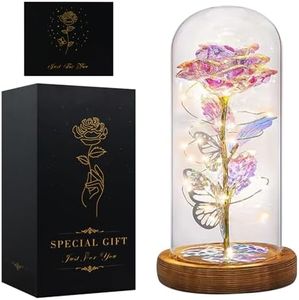 Seachrgif Rosa Eterna,Regalo Natale Donna,Regali Natale per Moglie, Madre, Sorella, Cognata, Migliore Amica, Suocera e Amica, Compleanno, Matrimonio,San Valentino,Ringraziamento, Idea Regalo di Natale