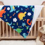 Cloele Baby Blanket - Ultra Soft Escalate Size 33 x 42 Inch - Plush Double Layer Fleece Fabric for Newborns Toddler Bedding Blanket Baby Swaddle Blanket - Dinosaur